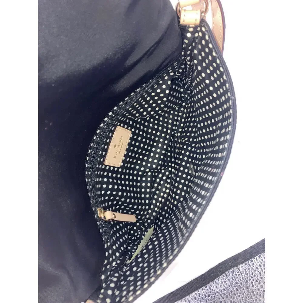 KATE SPADE, SMALL BLACK NYLON WOMENS CROSSBODY BAG